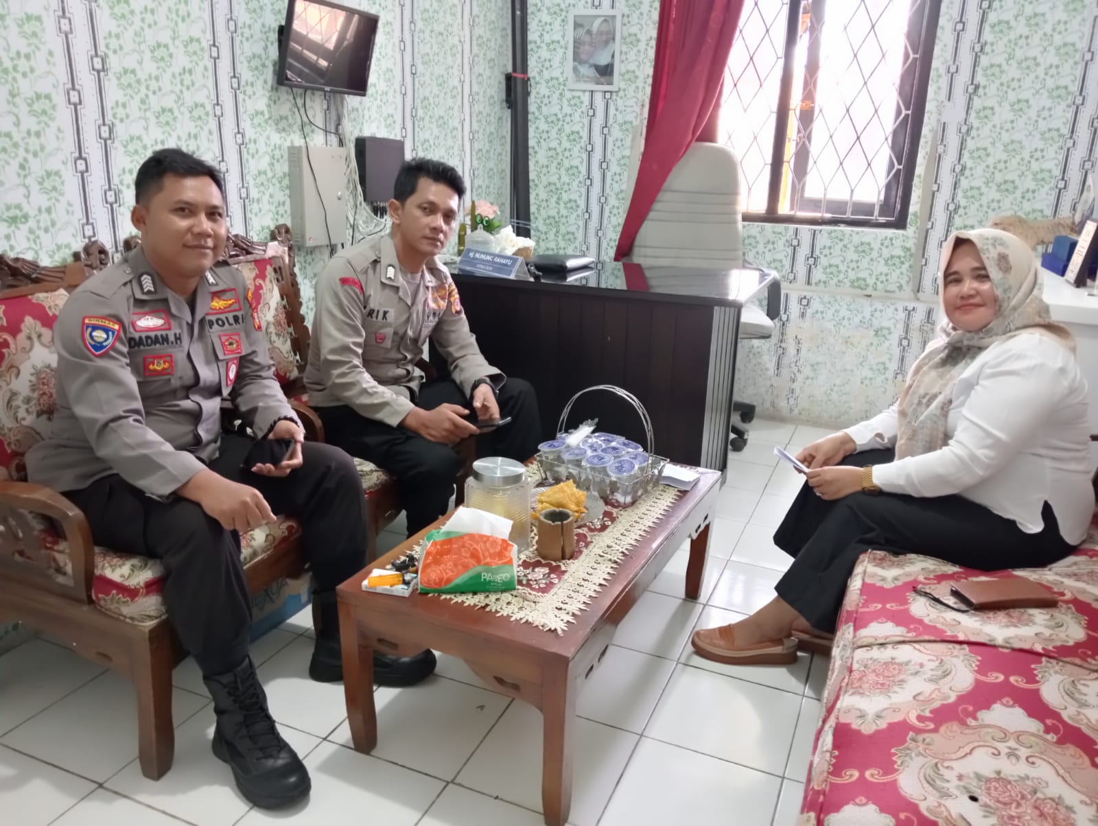 Serah Terima Jabatan Babinkantibmas Desa Pusakamulya Kecamatan Kiarapedes Kabupaten Purwakarta
